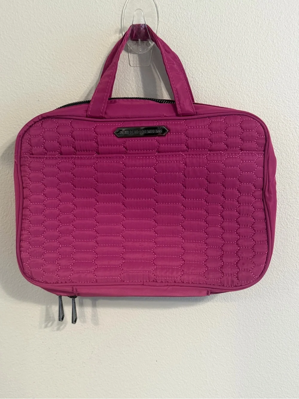 Aimee Kestenberg Pink Hanging Travel Toiletry Cosmetic Organizer Bag